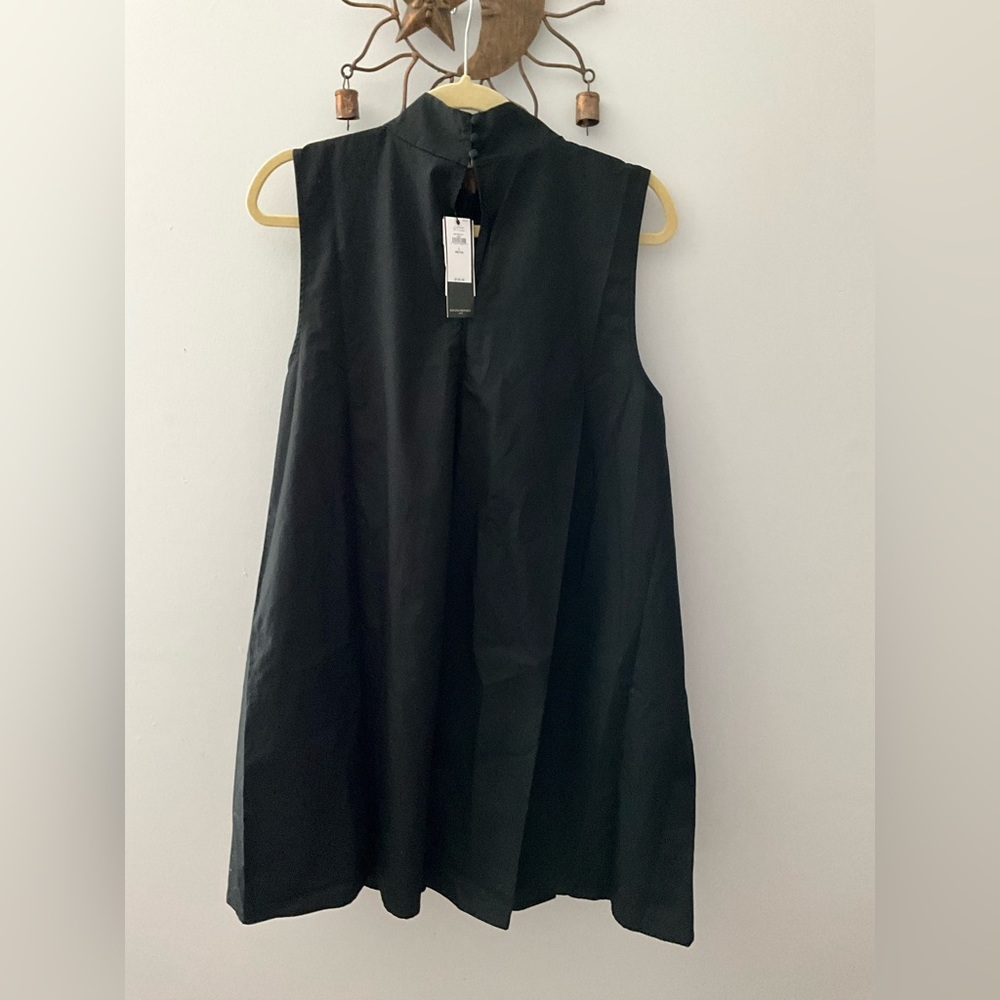 High Neck Black Dress